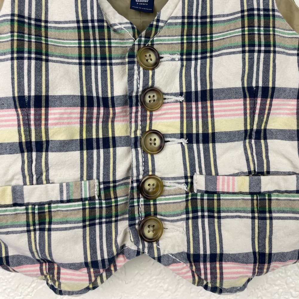 Baby Gap plaid suit vest - Picture 2 of 5